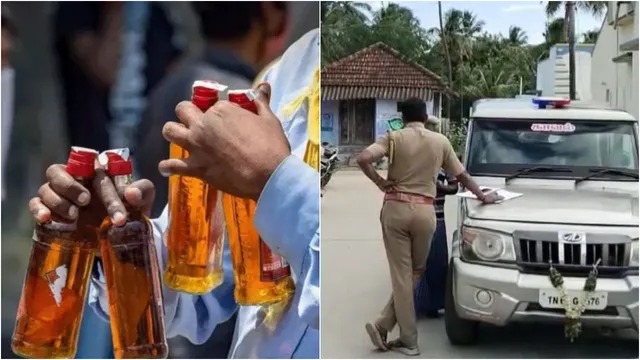 கோவையில் மது அருந்திய 2 பேர் கவலைக்கிடம்…. கள்ளச்சாராயமா?… போலீஸ் தீவிர விசாரணை…!!!