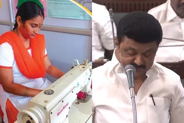 “அப்படிப்போடு” 2500 இந்த பெண்களுக்கு இலவச தையல் இயந்திரம்…. முதல்வர் ஸ்டாலின் அறிவிப்பு…!!