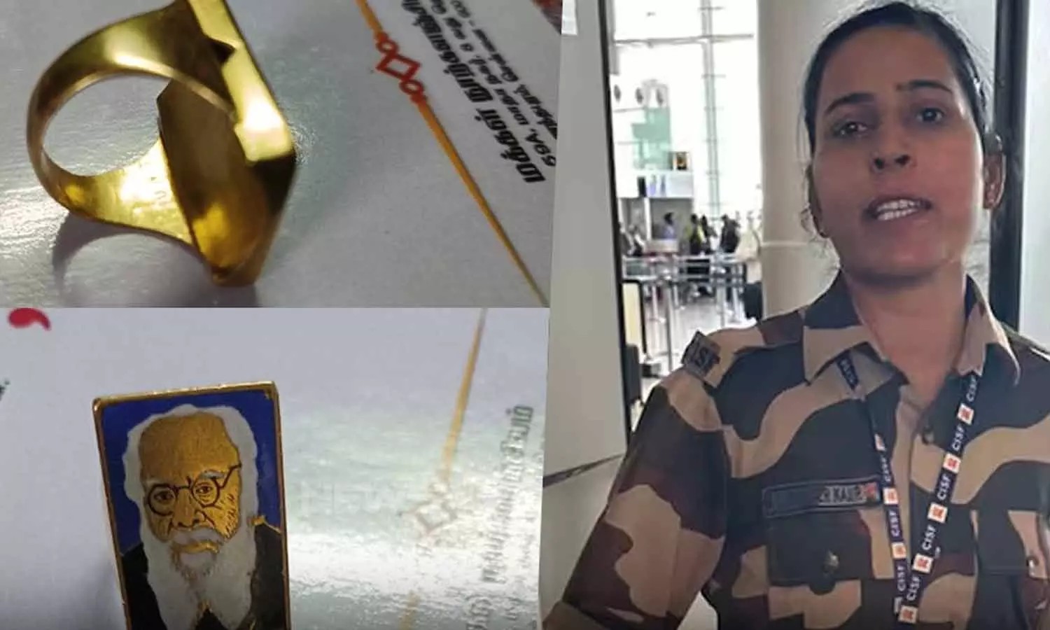 நடிகை கங்கனாவை அறைந்த அதிகாரிக்கு….  பெரியார் உருவம் பதித்த தங்க மோதிரம் பரிசு…!!!