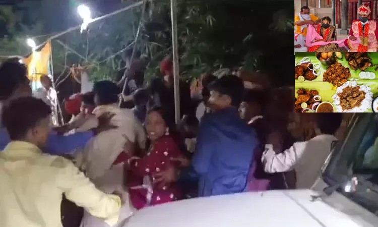 நாங்க இதை சாப்பிட மாட்டோம்… அசைவ உணவு எங்கே…‌? அடிதடியில் முடிந்த விருந்து… இதுக்கு போய் திருமணத்தையே நிறுத்துவீங்களா…!!!