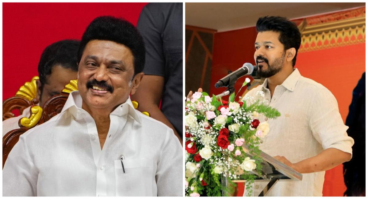 “ஒன்றிய அரசு”… CM ஸ்டாலின் ஸ்டைலில் பேசிய விஜய்… திமுகவுக்கு திடீர் ஆதரவு…!!