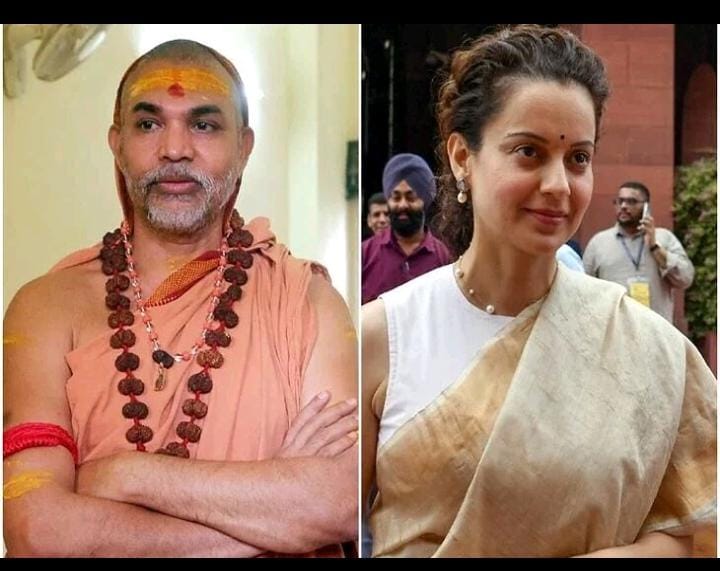அரசியல்வாதி அரசியல் செய்யாமல் பானிப்பூரியா விற்பார்கள்…? சங்கராச்சாரியாரை வம்புக்கு இழுத்த கங்கனா..!!