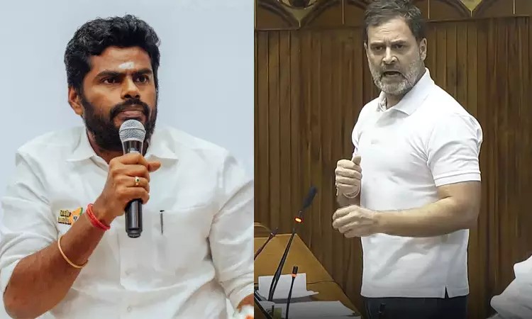 இந்துக்கள் வன்முறையாளர்களா…? ராகுல் காந்தி உடனே மன்னிப்பு கேட்கணும்… பொங்கிய அண்ணாமலை… நடந்தது என்ன…?