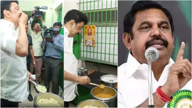அம்மா உணவகங்களில் ஆய்வு செய்வது போல நாடகம்…. பரபரப்பு குற்றசாட்டை வைத்த EPS..!!