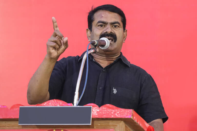 நீங்க பேசினால் கருத்துரிமை… அதுவே நாங்க பேசினால் அவதூறா…? கொந்தளித்த சீமான்… திமுக அரசுக்கு கடும் கண்டனம்…!!