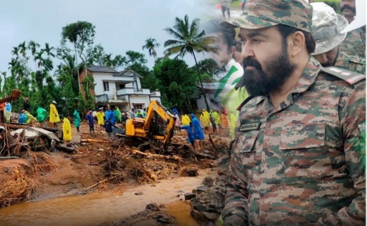 “ஓயாத மரண ஓலம்”…. ராணுவ உடையில் களத்தில் நேரடியாக இறங்கிய நடிகர் மோகன்லால்… ரூ.3,00,00,000 நிவாரண உதவி….!!!