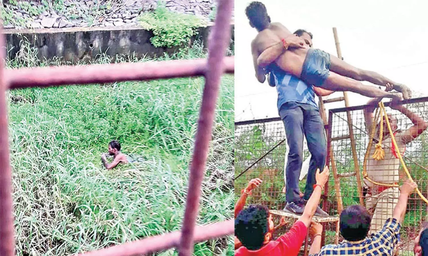 2 நாள் ஆகிட்டு… உசுர கையில புடிச்சு வச்சிட்டு காப்பாத்த யாராவது வருவாங்களான்னு காத்திருந்த இளைஞர்… நெஞ்சை பதற வைக்கும் சம்பவம்…!!