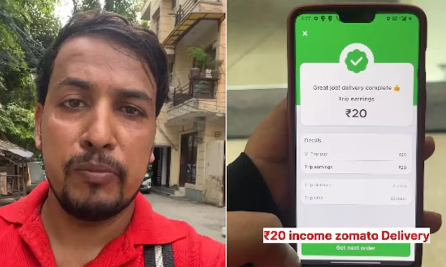 வெறும் ‌ரூ.20 சம்பாதிக்க செத்துப் பிழைக்கணும்…. zomato ஊழியரின் வேதனை பதிவு..!!