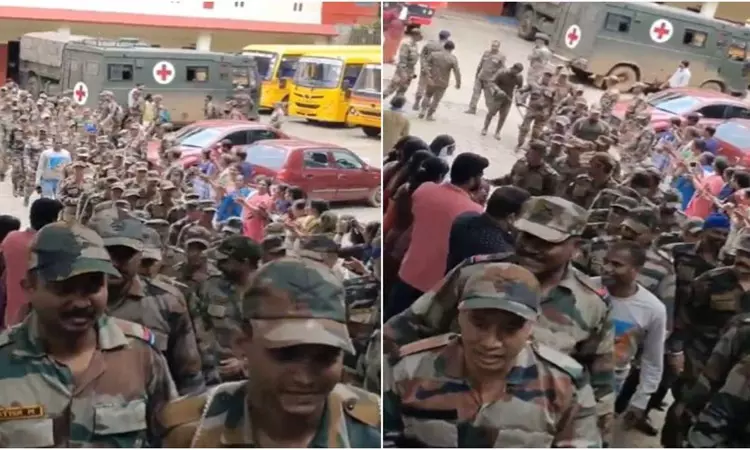“எங்கள் இதயம் உங்களிடமே இருக்கிறது”…. இந்திய ராணுவ வீரர்கள் உருக்கம்… வீடியோ வைரல்…!!
