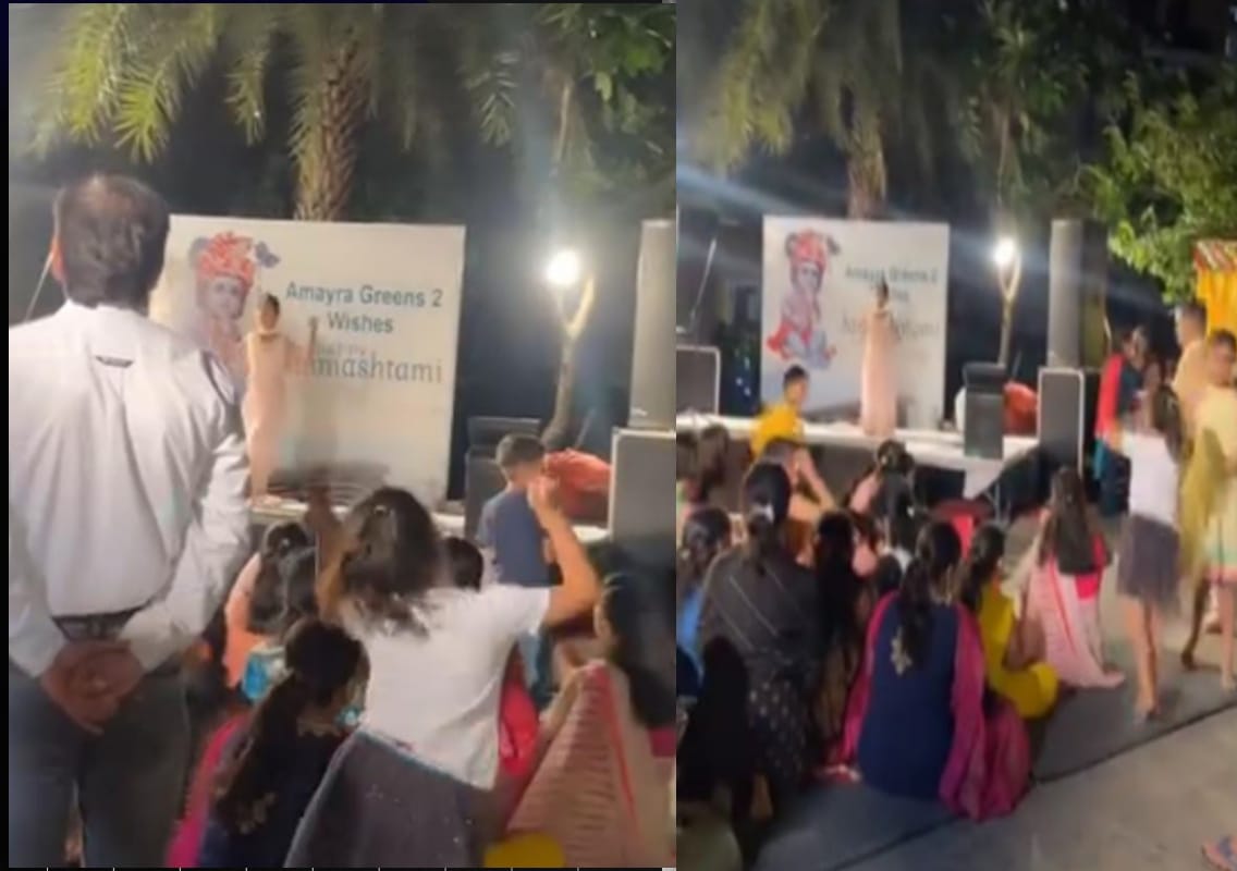 நெகிழ்ச்சி ..! “கள்ளம் கபடம் இல்லாத குழந்தை”.. தனது தோழி மேடையில் நடனம் ஆடும் போது..! வைரல் வீடியோ.!