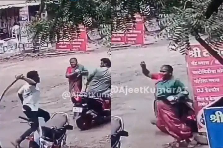 ஈரக்கொலை நடுங்கும் சம்பவம்..! நொடி பொழுதில் தப்பிய மகன்..!  துணிச்சலுடன் களமிறங்கி விரட்டியடித்த வீர தாய்..!