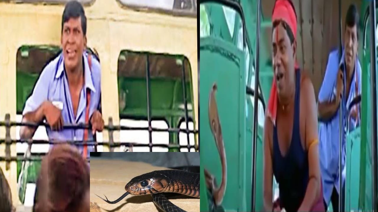 இந்த காமெடி சீன் சினிமாலதான பார்த்து இருப்பீங்க..!  ரியலாவே நடந்தா..! – தெறித்து ஓடிய பயணிகள்…!