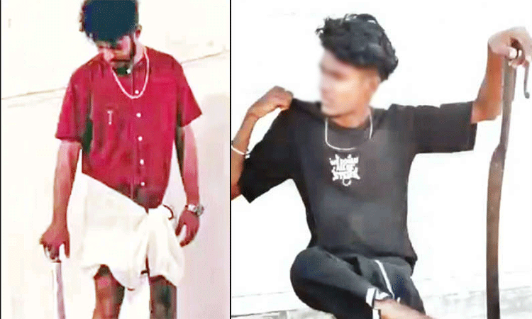 அரிவாள் கத்தியுடன் கெத்தாக ரீல்ஸ் போட்ட இளைஞர்கள்… தட்டித்தூக்கிய போலீஸ்…!!