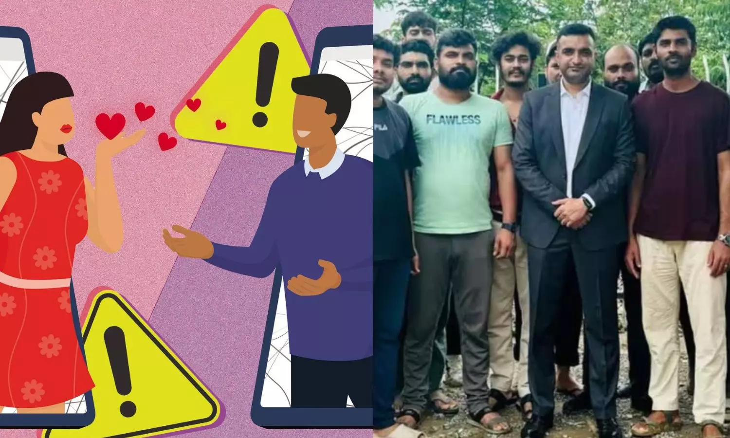 “டேட்டிங் ஆப்”…. ஆசையாக பேசி வலையில் வீழ்த்திய பெண்கள்…. “கொத்தடிமைகளாக 47 இந்தியர்கள்”….. பரபரப்பு பின்னணி..!!