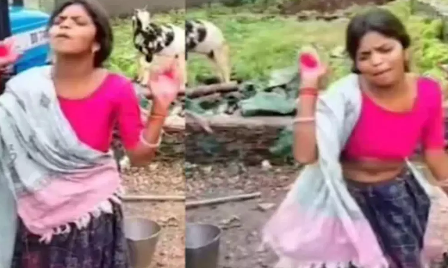 “ஜப்தி செய்ய வந்த வங்கி ஊழியர்”… சாமியாடி டிராக்டரை மீட்ட கில்லாடி பெண்…. வைரலாகும் வீடியோ…!!!