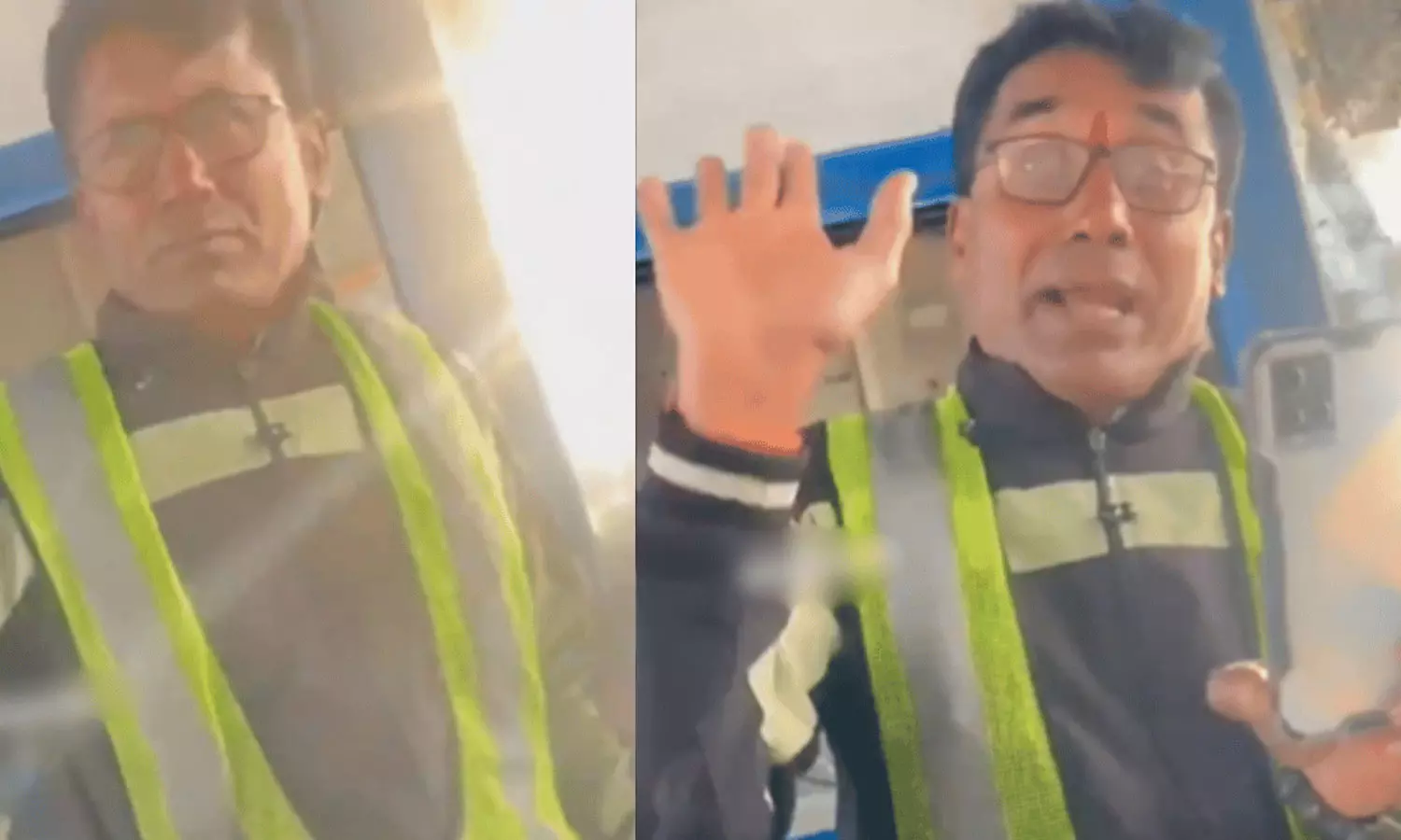 “ஹிந்தியில் பேசியதால்” கோபத்தில் சுங்கச்சாவடி ஊழியரை கன்னத்தில் பளார் விட்ட ஓட்டுனர்… வைரலாகும் அதிர்ச்சி வீடியோ..!!