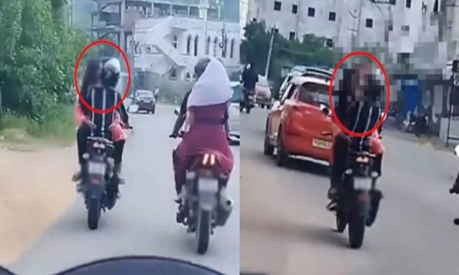 ச்ச்சீ… நடுரோட்டில் இப்படியா…? காதலியை மடியில் அமர வைத்து.. முகம் சுளிக்க வைக்கும் வீடியோ..!!!