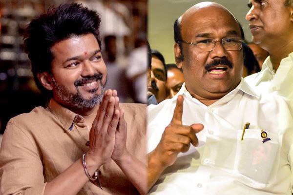 விஜயை பார்த்து நடுநடுங்கும் திமுக… முதல்ல தைரியம் வேணும்… தில்லு இருந்தா நேரடியாக களத்தில் மோதுங்க… ஜெயக்குமார்…!!!