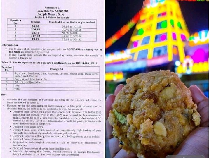 Breaking: பிரசித்தி பெற்ற திருப்பதி கோவில் லட்டுவில் மாட்டிறைச்சி கொழுப்பு கலந்தது உறுதி… வெளியான அதிர்ச்சி ரிப்போர்ட்…!!