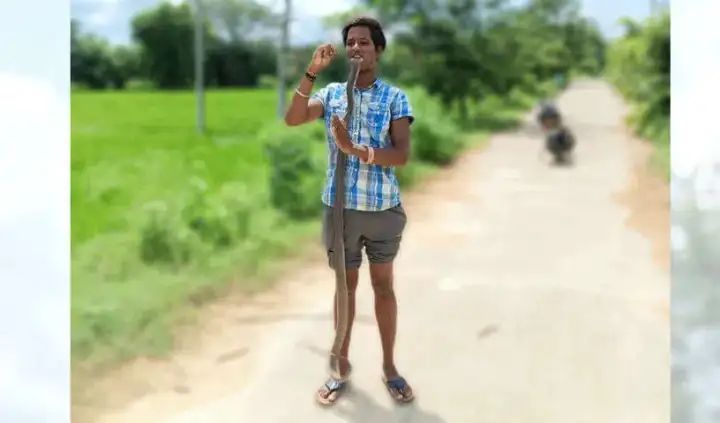 “பாம்பின் வாயோடு வாய் வைத்து ரிலீஸ்” தந்தையால் நடந்த விபரீதம்… அதிர்ச்சி வீடியோ…!!