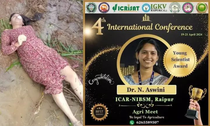 தெலுங்கானா கனமழை : வெள்ளத்தோடு சென்ற கார்…. “இளம் விஞ்ஞானி மரணம்”
