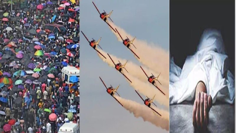 மெரினாவில் AIR SHOW.. 2 பேர் மாரடைப்பால் மரணம்… 93 பேர் மருத்துவமனையில் அனுமதி…‌ சென்னையில் பரபரப்பு…!!!