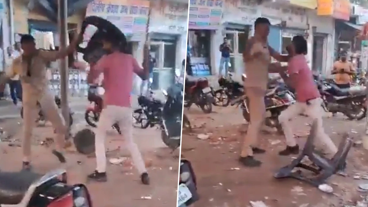 “ஃபுல் போதையில் வந்த போலீஸ் அதிகாரி”… ஆட்டோ ஓட்டுநர்களுடன் பயங்கர ‌ தகராறு…. வீடியோ வைரல்..!!