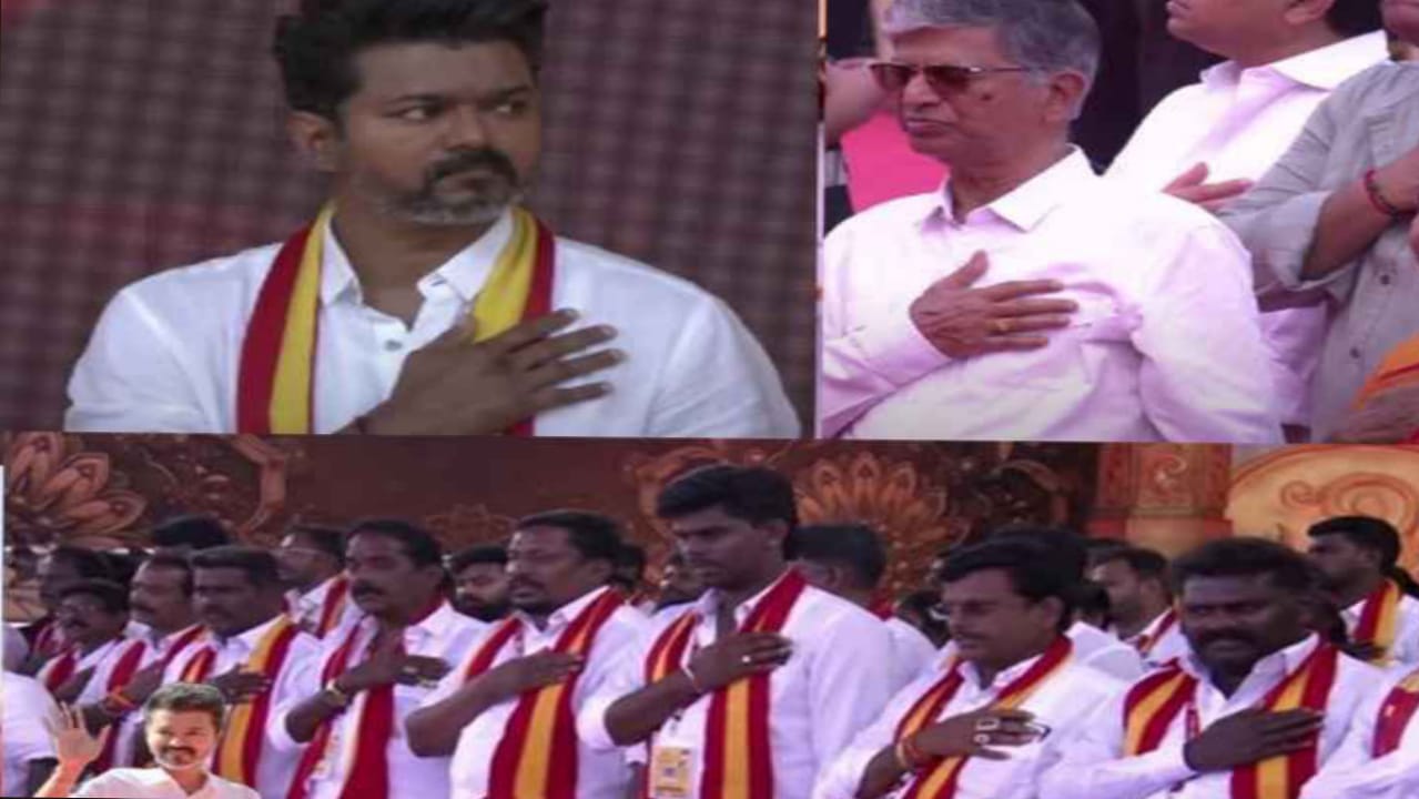 “கீச்…. கீச்” த.வெ.க தொகுப்பாளரை அவமானப்படுத்திய நபர்…. இணையத்தில் வைரலாகும் சர்ச்சை வீடியோ…!!