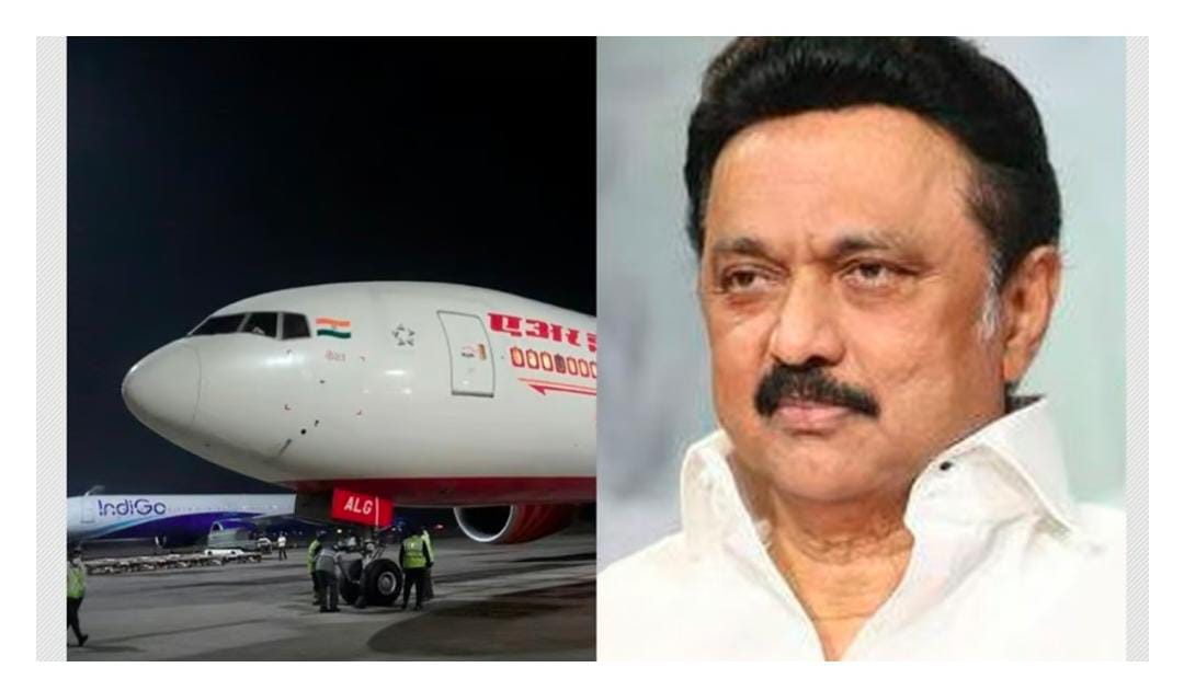 மகிழ்ச்சி..!! “141 பயணிகள்”… விமானத்தை பாதுகாப்பாக  தரையிறக்கிய விமானி..!! – முதல்வர் ஸ்டாலின் பாராட்டு.!