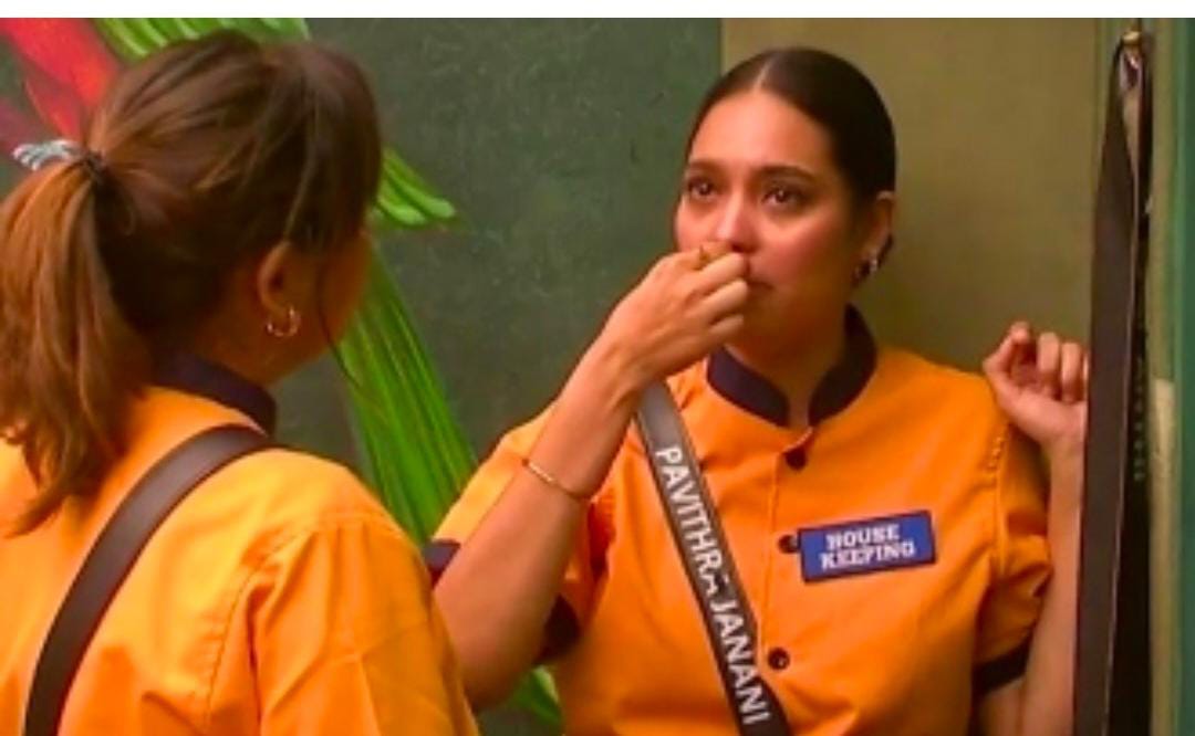ஹோட்டலாக மாறிய பிக் பாஸ் வீடு… கதறி அழுத பவித்ரா ஜனனி… அப்படி என்னதான் நடந்துச்சு..!!