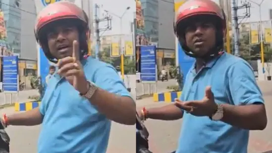 நீங்க எதுக்கு கர்நாடகாவில் இருக்கீங்க….? கன்னடம் தெரியாதவரிடம் வாக்குவாதம்…. வைரலான காணொளி….!!