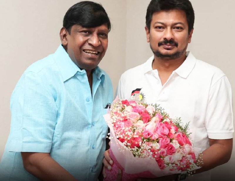 துணை முதல்வர் உதயநிதியை நேரில் சந்தித்த நடிகர் வடிவேலு… ஏன் தெரியுமா…? வைரலாகும் புகைப்படம்..!!