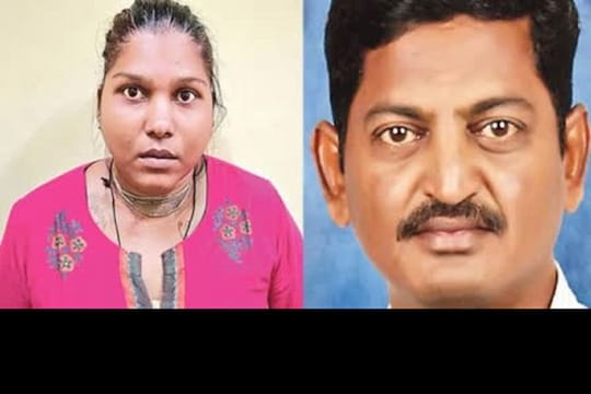 சொத்தை தராத கணவன்…. போட்டு தள்ளிய மனைவி…. 3 பேர் கைது….!!