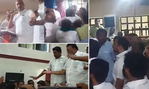 போர்க்களமாக மாறிய அதிமுக கள ஆய்வு கூட்டங்கள்… எஸ்பி வேலுமணி, திண்டுக்கல் சீனிவாசன் முன்னிலையில் மோதிக்கொண்ட நிர்வாகிகள்… பரபரப்பு.!