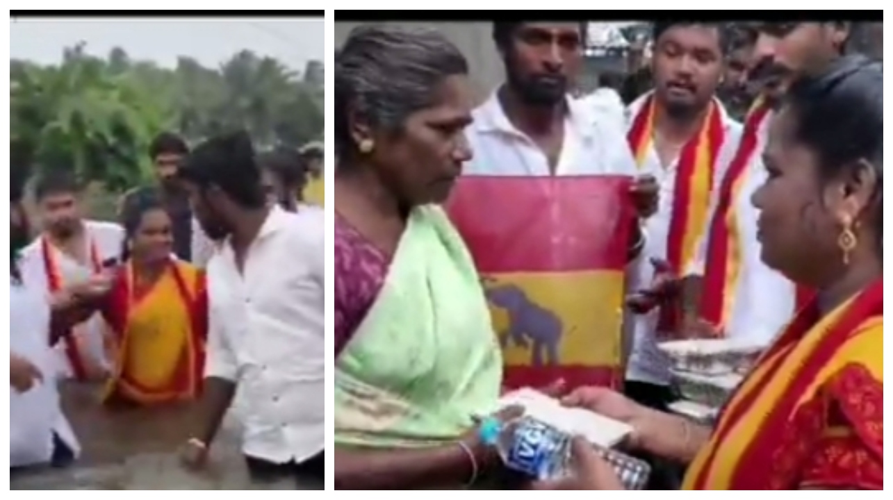 இடுப்பளவு தண்ணீர்… வீடுகளை சூழ்ந்த வெள்ளம்… மக்களின் துயரைத் துடைத்த தவெகவினர்… வைரலாகும் வீடியோ..!!