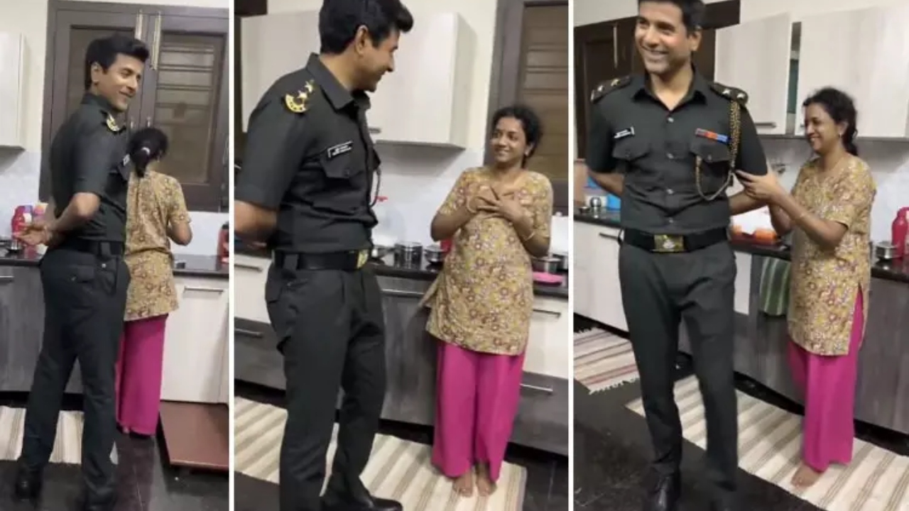 அமரன் படம் கெட்டப்பில் தனது மனைவிக்கு சர்ப்ரைஸ் கொடுத்த சிவகார்த்திகேயன்…. இணையத்தில் வைரலாகும் வீடியோ…!!