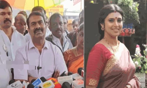 இது அரசியல் பழிவாங்கல்… நடிகை கஸ்தூரி மீது குற்றமில்லை… சீமான் திடீர் ஆதரவு….!!!