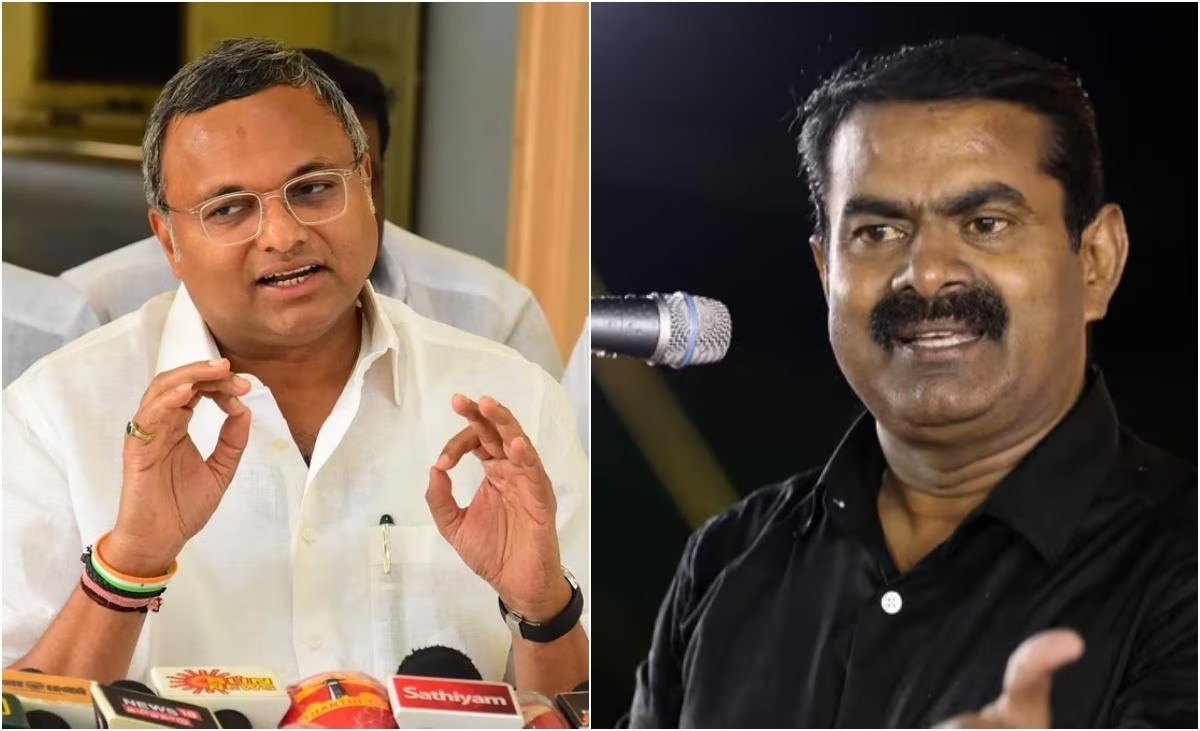 விஜயைப் பார்த்து சீமானுக்கு பயம்… நிரந்தர வாக்கி வாங்கி கூட கிடையாது… கார்த்தி சிதம்பரம் பளீர்…!!!