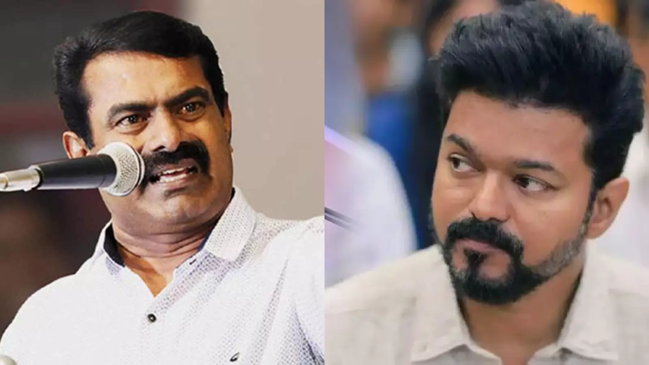 “அதுல பாதி; இதுல பாதி இல்லை…” அப்பன் செத்தா நான் உளமார அழுவேன்…. மீண்டும் விஜயை வம்புக்கு இழுத்த சீமான்…!!