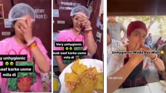கொஞ்சம் கூட சுத்தமில்ல…. மூக்கை தொட்டு விட்டு அப்படியே உணவு தயாரித்த ‘வடா பாவ் கேர்ள் ‘…. வீடியோ வைரல்….!!!