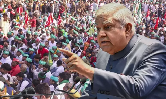 விவசாயிகளின் பொறுமையை சோதிக்காதீங்க…. மத்திய அமைச்சரை எச்சரித்த ஜெகதீப் தன்கர்….!!!