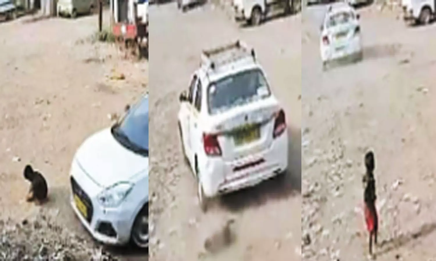 விளையாடிக் கொண்டிருந்த சிறுவன் மீது ஏறி இறங்கிய கார்… கண்டுகொள்ளாத ஓட்டுநர்… வைரலாகும் சிசிடிவி காட்சிகள் ..!!