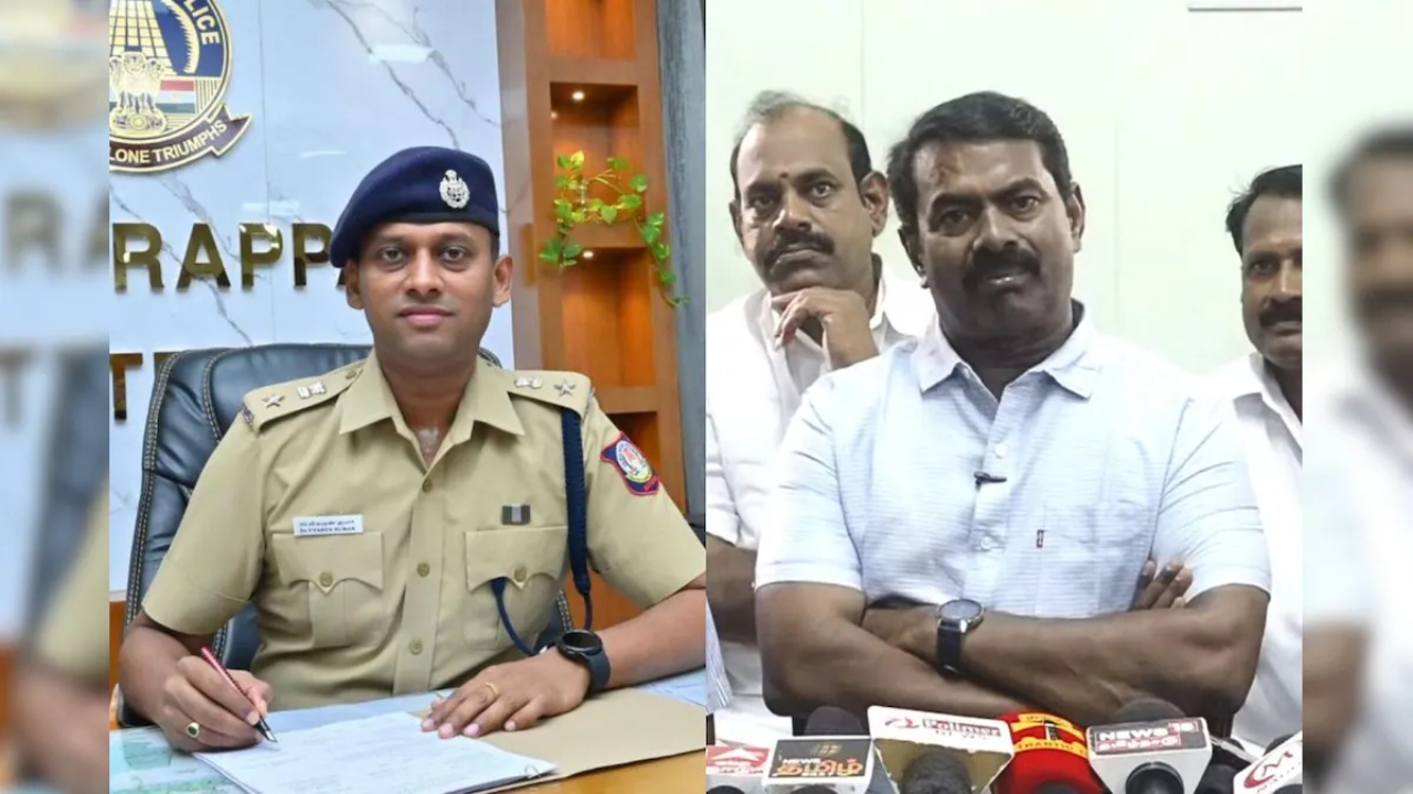 FLASH: நாதக ஒருங்கிணைப்பாளர் சீமான் மீதான வழக்கு…. டிஐஜி வருண் குமார் நேரில் ஆஜராகி விளக்கம்….!!