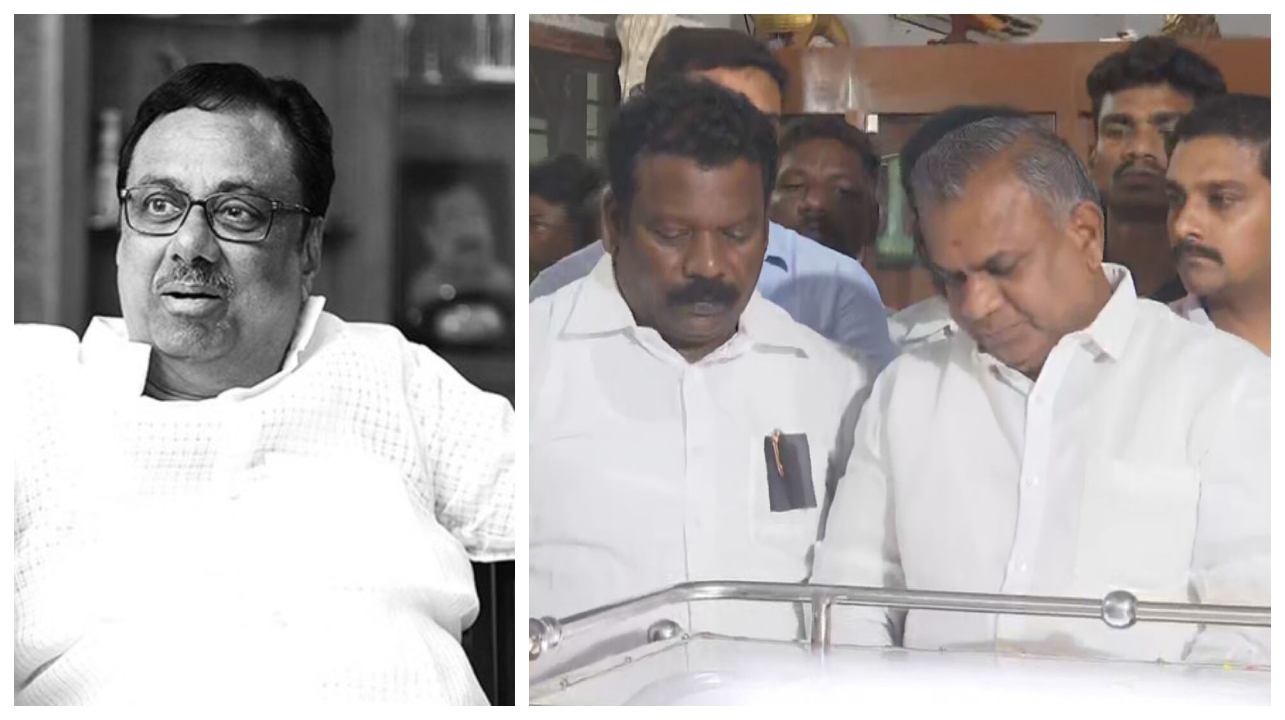 ஈவிகேஎஸ் இளங்கோவன் ‌ உடலுக்கு தவெக கட்சியின் சார்பில் பொதுச் செயலாளர் புஸ்ஸி ஆனந்த் நேரில் சென்று அஞ்சலி…!!!