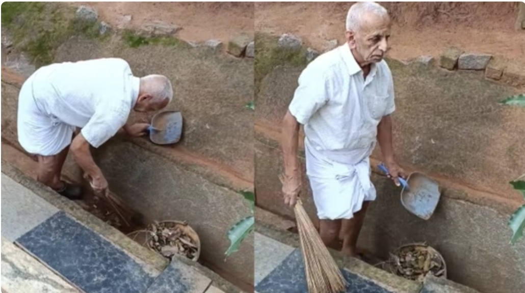 இந்த வயசுல இப்படி ஒரு செயலா….? 83 வயது முதியவருக்கு குவியும் பாராட்டுக்கள்….!!