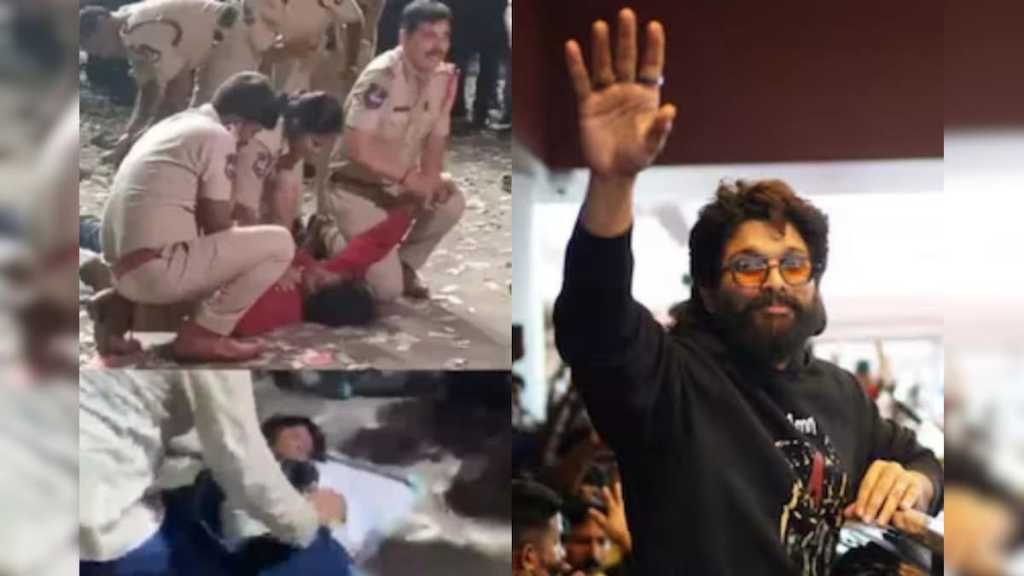 “ரசிகை உயிரிழந்தது தெரிந்தும் அல்லு அர்ஜுன் இப்படிதான் செய்தார்”… போலீஸ் பரபரப்பு குற்றசாட்டு… ஆதாரமாக சிசிடிவி வீடியோ வெளியீடு…!!!