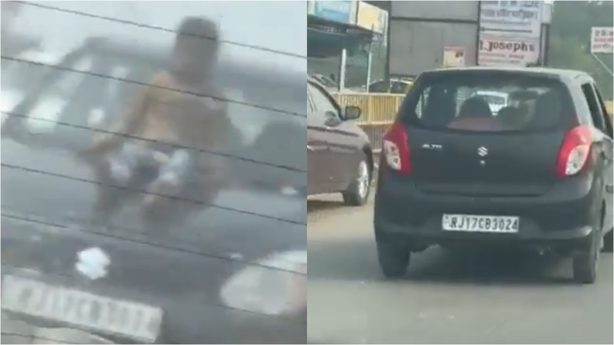 10 வயது சிறுவனை காரின் முன் அமர வைத்து…. கொஞ்சம் கூட பயம் இல்ல… பதற வைக்கும் வீடியோ…!!!
