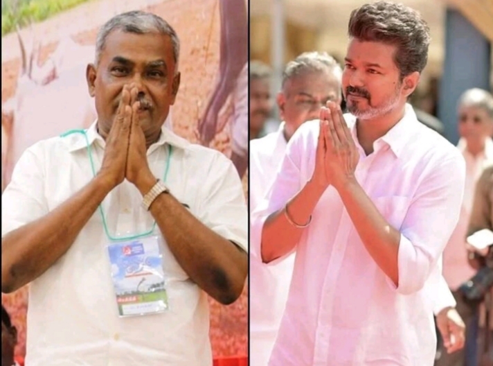 சிபிஎம் புதிய செயலாளராக சண்முகம்… “பொறுப்பேற்றவுடன் சொன்ன அந்த வார்த்தை”… முதல் ஆளாக வாழ்த்து சொன்ன விஜய்… அதிரும் அரசியல் களம்..!!