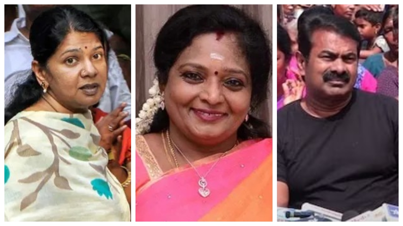 எங்க அம்மா தமிழிசை தான் உண்மையான தமிழச்சி… கனிமொழிக்கு அந்த தைரியம் இருக்குதா…? சீமான்…!!!