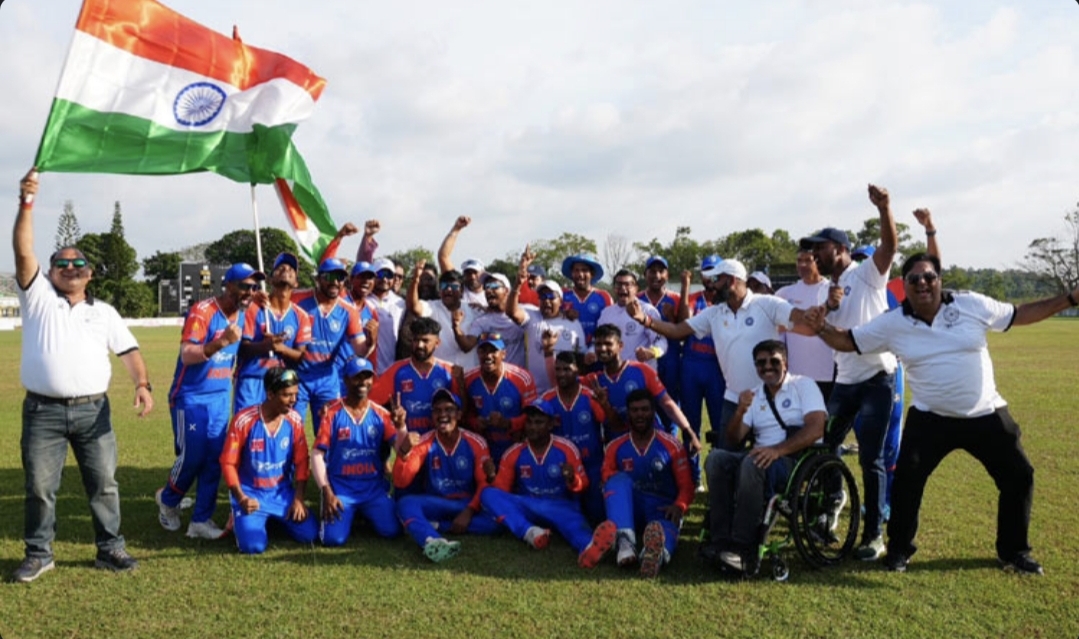 மாற்றுத்திறனாளிகளுக்கான கிரிக்கெட் தொடர்…. இந்திய அணி அபார வெற்றி….!!